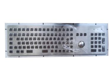 Het Toetsenbord van de het Metaalcomputer van 107 Sleutelsusb met Industrieel Trackball/Numeriek toetsenblok