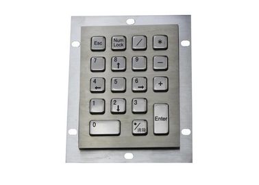 Roestvrij staal Industrieel Toetsenbord 18 Waterdichte Sleutelsmatrijs/USB-Kabel IP65